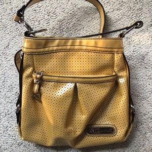 Genna DeRossi Mustard Color Crossbody Purse